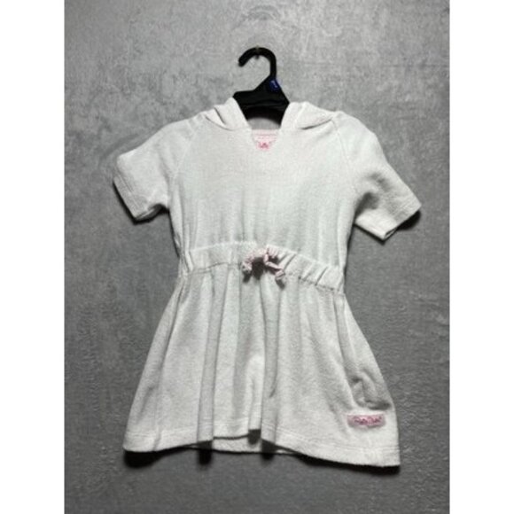 Ruffle Butts White Terry Cloth Hooded Swimsuit Cover-Up Girl's 2T - Picture 1 of 6